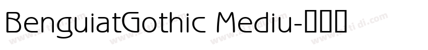 BenguiatGothic Mediu字体转换
